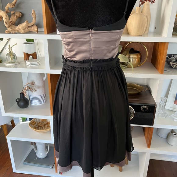 BCBG taupe and black dress in size 6 - Picture 5 of 9